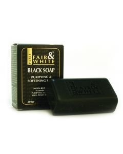FAIR &amp; WHITE - BLACK SOAP 200GR