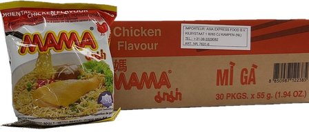 MAMA INSTANT NOODLES CHICKEN 30X55GR