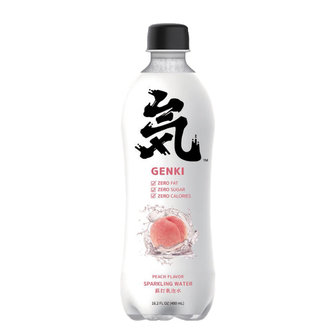 GENKI FOREST SPARKLING WATER PEACH FL.480ML