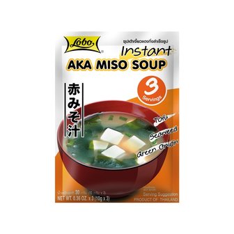 (LOBO) INSTANT AKA MISO SOUP 30GR