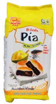 PIA CAKE BLACK SESAME DURIAN 400GR