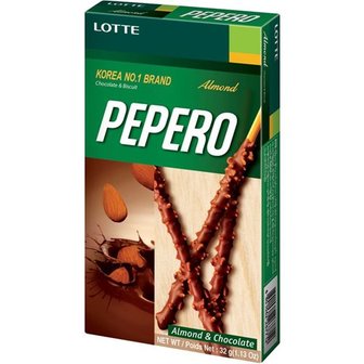 (LOTTE) PEPERO ALMOND CHOCOLATE STICKS 32GR