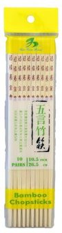 BAMBOO CHOPSTICK 26,5CM 10PAIRS