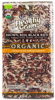 (SAWAT-D) ORANIC BROWN &amp; RED &amp; BLACK RICE 1KG