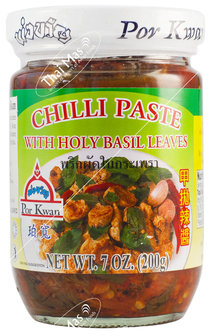 (POR KWAN) CHILLI PASTE W.HOLY BASIL LEAVES 200GR