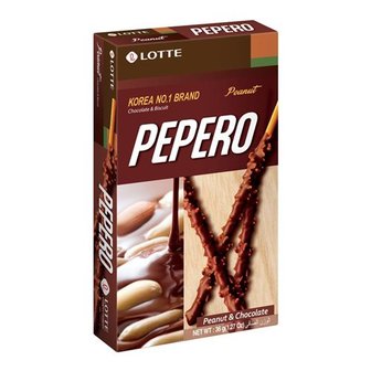 (LOTTE) PEPERO PEANUT CHOCOLATE 36G