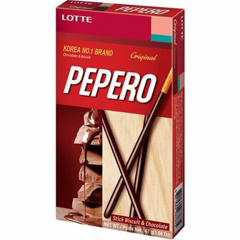 (LOTTE) PEPERO CHOCOLATE BISCUIT STICKS 47G