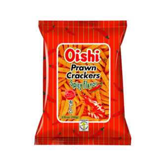 (OISHI) PRAWN CRACKERS SPICY 90GR