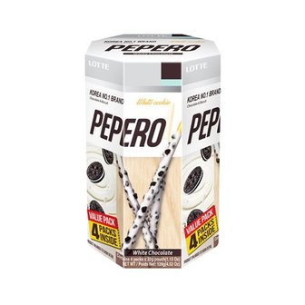 (LOTTE) PEPERO WHITE COOKIE MULTI PACK 128GR