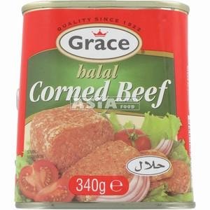 (GRACE) CORNED BEEF (HALAL) 340GR