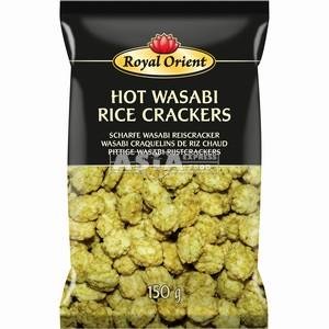 HOT WASABI RICE CRACKERS 150GR