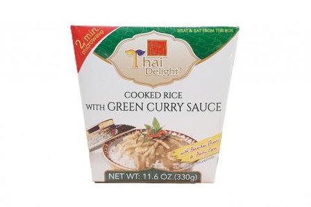 TD COOKED RICE GREEN CURRY SAUCE 330G