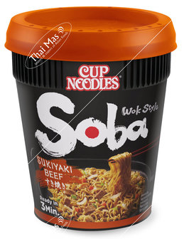 (NISSIN) SOBA CUP NOODLE SUKIYAKI BEEF 89G