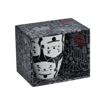 JP LUCKYCAT MUG GIFTBOX WHITE CAT 380ML