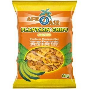 (AFROASE) BANANEN CHIPS GEZOUTEN 80GR