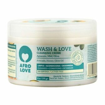 (AFRO LOVE) WASH &amp; LOVE CLEANSING CREME 8OZ