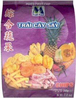 MIXED FRUIT CHIPS 200GR