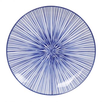 NIPPON BLUE PLATE 20.6X2.2CM LINES