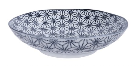 NIPPON BLACK PASTA PLATE 21X5.2CM STAR