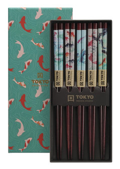 CHOPSTICK SET/5 GIFTBOX GOLDFISSH