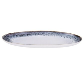 TOKYO DESIGN STUDIO - MONTENEGRO - LONG OVAL TRAY 36.5X3.5CM S1118 PORSELEIN