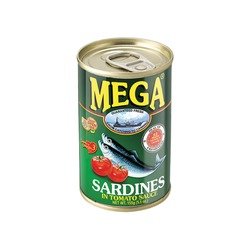 MEGA SARDINES IN TOMATO SAUCE 155GR