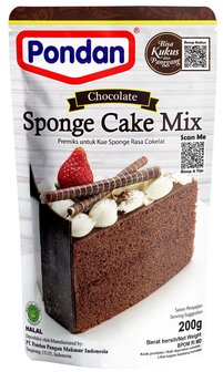 PONDAN CHOCOLATE SPONGE CAKE MIX 200G