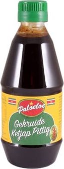 PALOELOE GEKRUIDE KETJAP PITTIG 350ML