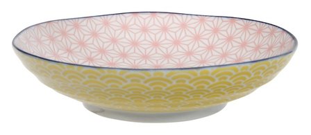 TOKYO DESIGN STUDIO - STAR/WAVE PASTA PLATE 21x5.2 CM PINK