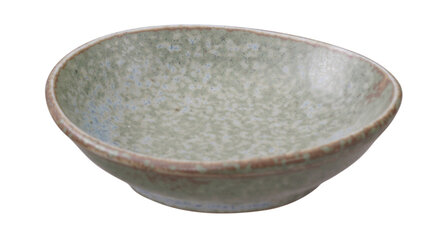 TOKYO DESIGN STUDIO -  VERT SAUGE OVAL PLATE 8.2X8.2X2.3CM