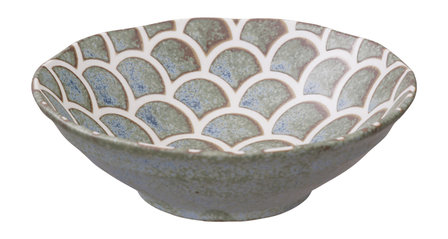 TOKYO DESIGN STUDIO -  VERT SAUGE MERMAID DESIGN BOWL 14.5X4.4CM 250ML