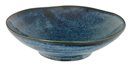 TOKYO DESIGN STUDIO - COBALT BLUE SHALLOW DISH 17X4.9CM