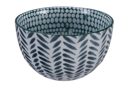 TOKYO DESIGN STUDIO - MIXED BOWLS HACHINOSU GREEN/LEAF GREY 15.8X8.5CM 750ML