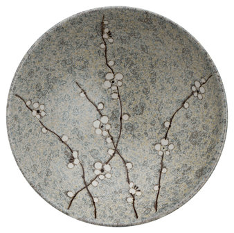 TOKYO DESIGN STUDIO -GREY SOSHUN MORIBACHI BOWL 24X8CM 1400ML