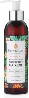 FLORA &amp; CURL -  AFRICAN CITRUS SUPERFRUIT HAIR OIL 200 ML