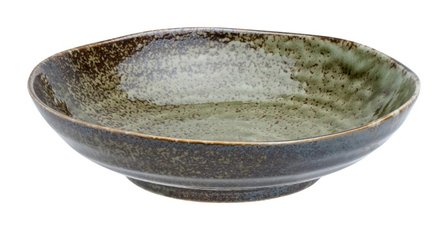 TOKYO DESIGN STUDIO -  SHINRYOKU GREEN DEEP PLATE 21X5.2CMH