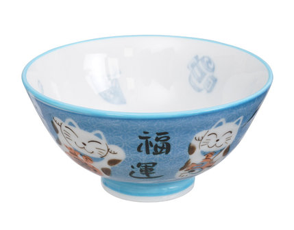 TOKYO DESIGN STUDIO - KAWAII BOWLS 11,2X6CM 250ML BOWL CAT BLUE