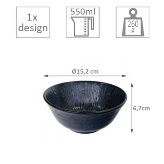 TOKYO DESIGN STUDIO - SKY BLUE BOWL 15,2X6,7 CM 550ML