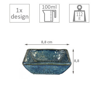 TOKYO DESIGN STUDIO - COBALT BLUE MINI PLATE 8,8X8,8X3CM 100ML