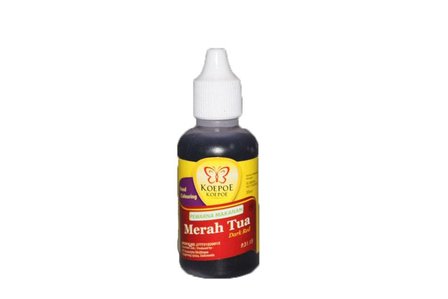 KOEPOE KOEPOE - MERAH TUA - KLEURSTOF ROOD 30ML