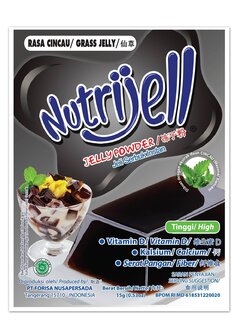 NUTRIJELL POEDER CINCAU ZWARTE 15GR