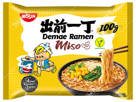 NISSIN INSTANT DEMAE RAMEN NOODLE MISO 100GR