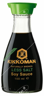 KIKKOMAN LESS SALT SOY SAUCE 150 ML