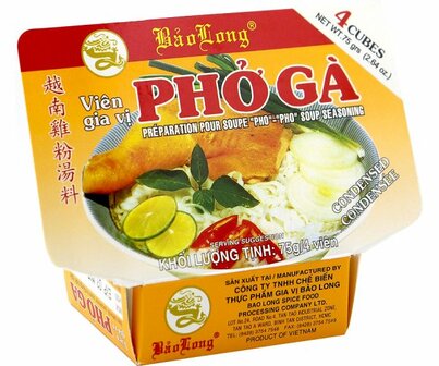 BAO LONG PHO GA BOUILLON BLOK 75GR