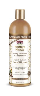 AFRICAN PRIDE - MOISTURE MIRACLE HONEY,CHOCOLATE &amp; COCONUT OIL NOURISH RESTORE CONDITIONER 16OZZ