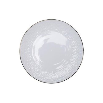 TOKYO DESIGN STUDIO -NIPPON WHITE GOLD RIM PLATE SET 4pcs 30CM