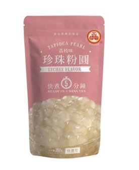 TAPIOCA PEARL LYCHEE FLAVOR 250 GR WU FU YUAN