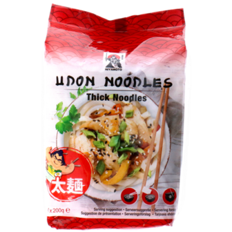 INSTANT FRESH UDON NOODLES 4X 200GR