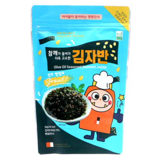 KR OLIVE OIL SEAWEED SNACK SHREDDED GIMJABAN 70GR