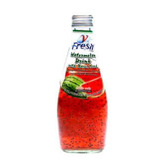 V-FRESH THAI WATERMELON DRINK WITH BASIL SEED 290ML